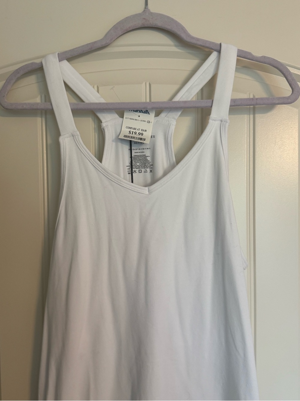 Sincerly Jules White Racerback Pocket Chemise Slip - Picture 3 of 7